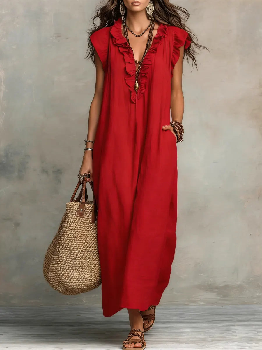Camille | Vestido bohemio largo