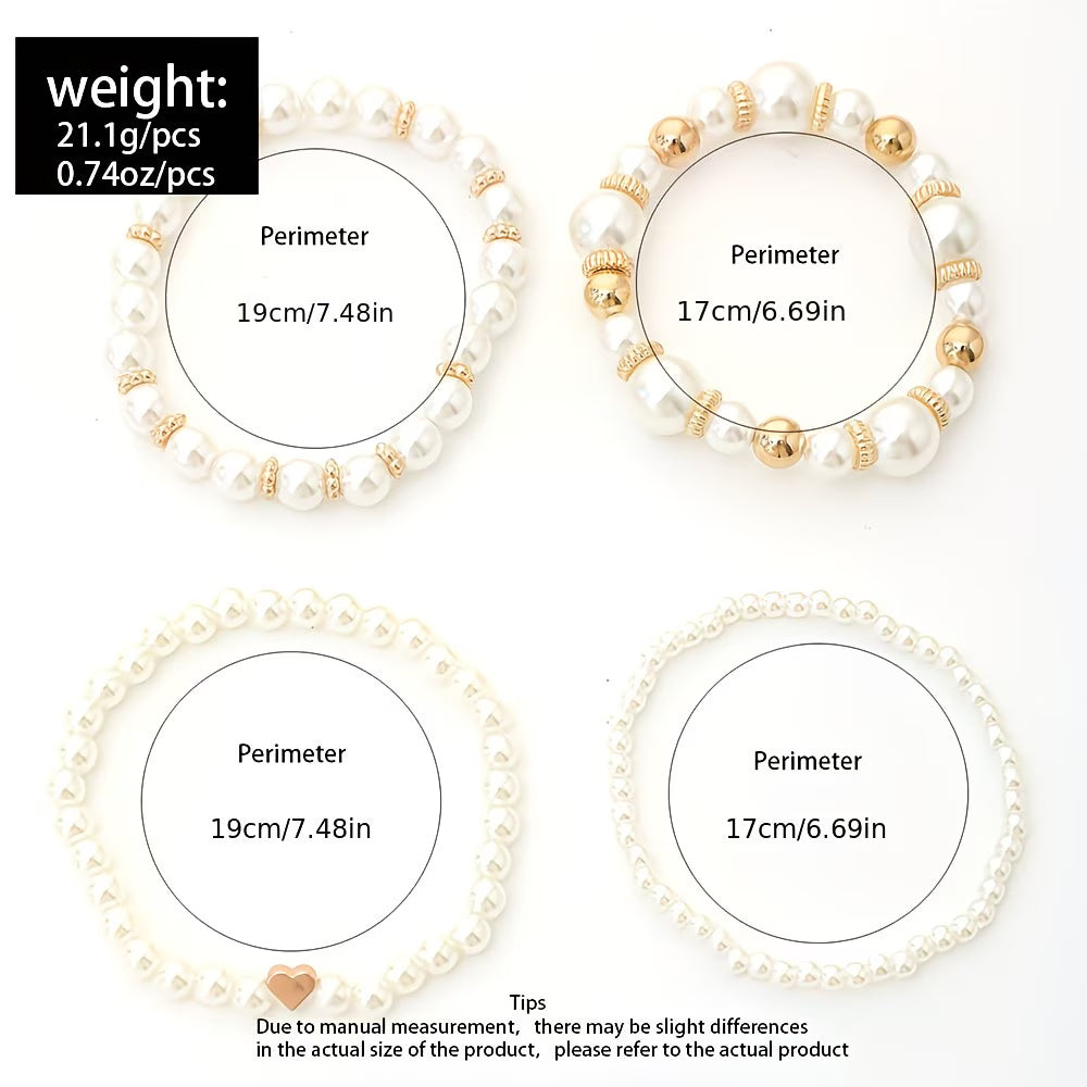 Conjunto de pulseras apilables de 4
