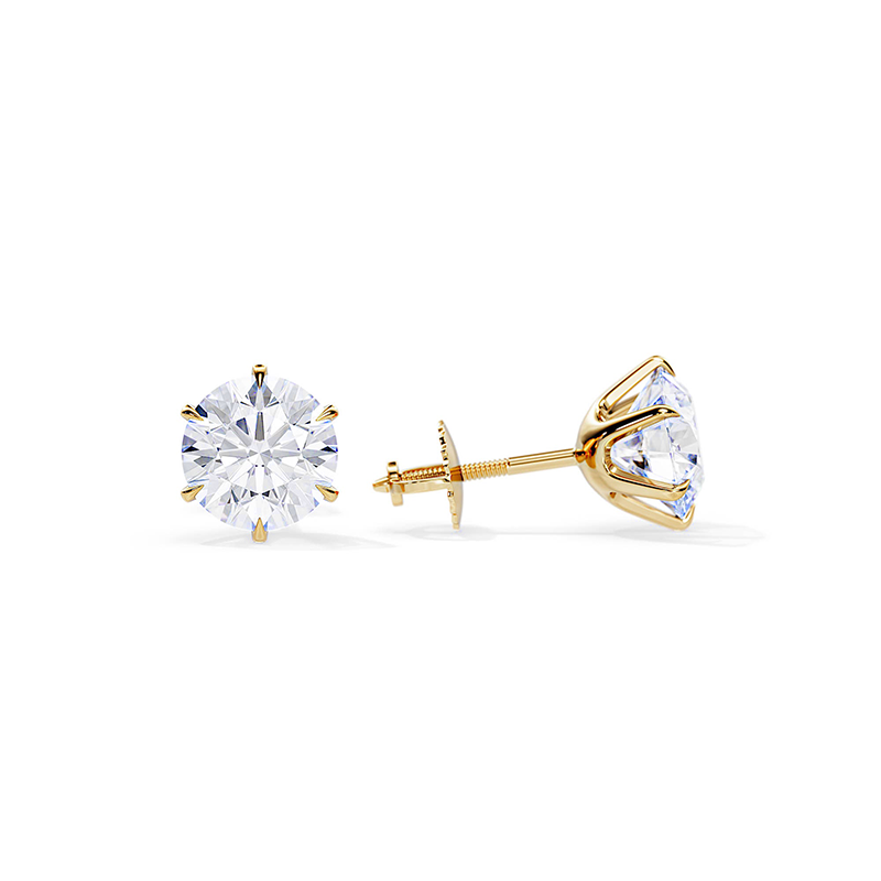 Pendientes de oro blanco elegantes Tera