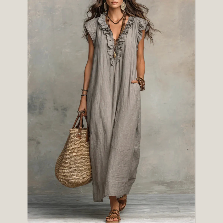 Camille | Vestido bohemio largo